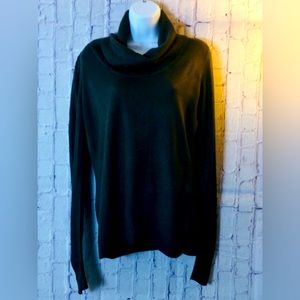 Medium Carol Rose Olive Green Cow Neck Sweater